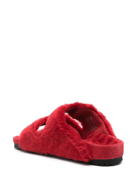 Ciabatte arizona in shearling in rosso Birkenstock 1774 - donna BIRKENSTOCK 1774 | 1029928RD